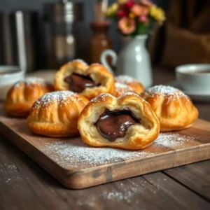 Calories pain au chocolat, doré et croustillant, délice riche en calories avec une garniture au chocolat noir, parfait pour le petit-déjeuner ou le goûter