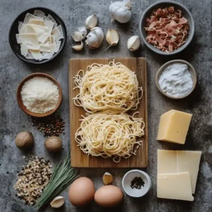 Préparation de la courge spaghetti carbonara
