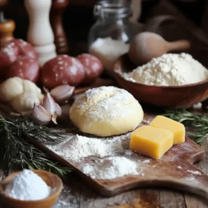 Les ingrédients pour la recette de pain de viande à l'ancienne