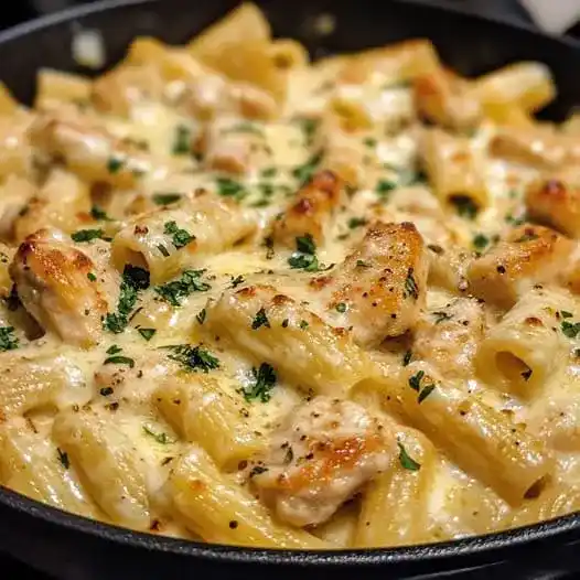 Gratin de pâtes au fromage doré au four