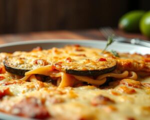 Ingrédients de base pour préparer un gratin de pâtes