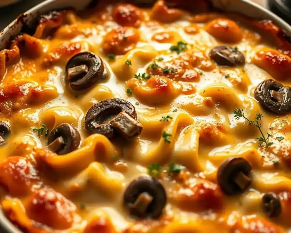 Gratin de oates aux champignons 1 1