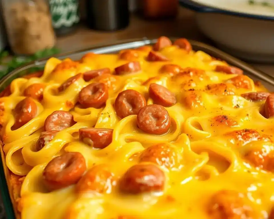 Gratin de pates au knacki