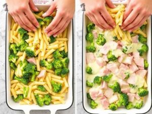 Assemblez le gratin: Dans un plat à gratin