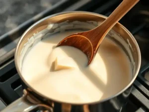 Étape 3 : Préparation de la sauce crémeuse