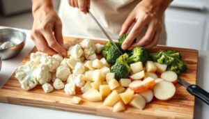 Étapes de préparation du gratin