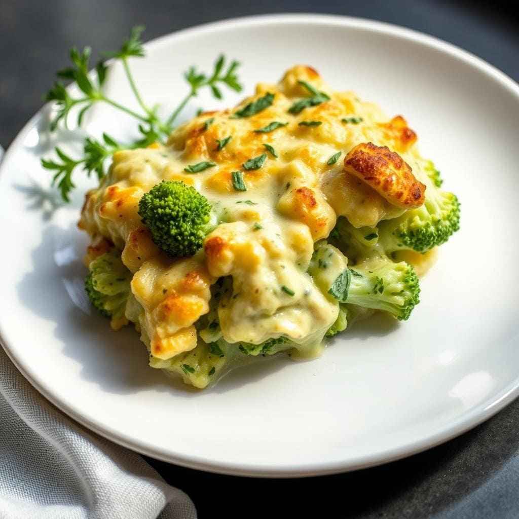 Gratin de Brocolis à la Crème Fraîche