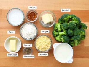 Ingrédients pour le Brocoli Gratiné