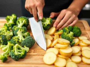 Ingrédients pour le Gratin Brocolis Pomme de Terre Oeuf