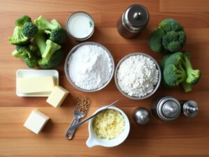 Ingrédients pour le Gratin de Brocolis Facile