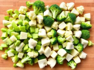Lavez soigneusement le chou-fleur et le brocoli