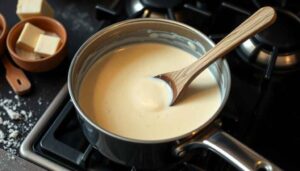 Préparation de la sauce béchamel