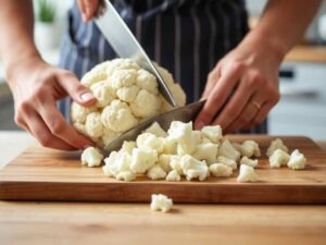Preparation-des-fleurettes-de-chou-fleur-pour-gratin-de-chou-fleur-light