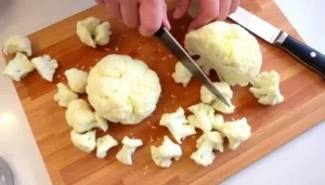Préparation du Gratin de Chou Fleur