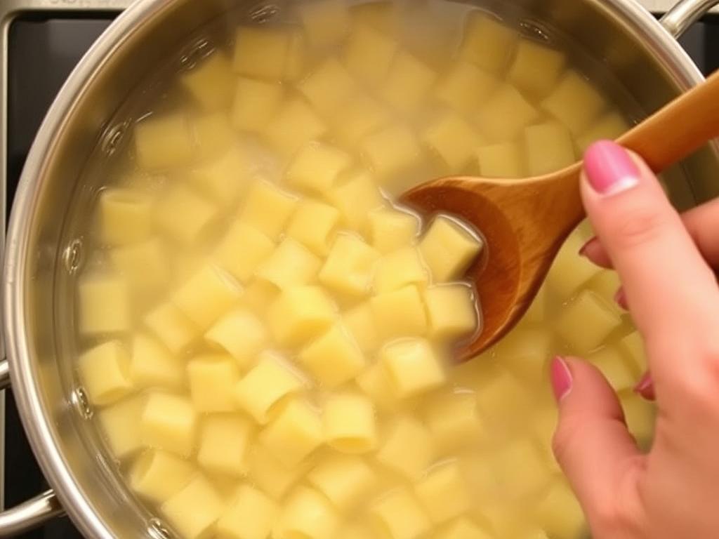 Cuisson des crozets pour le Gratin de Crozet Savoyard