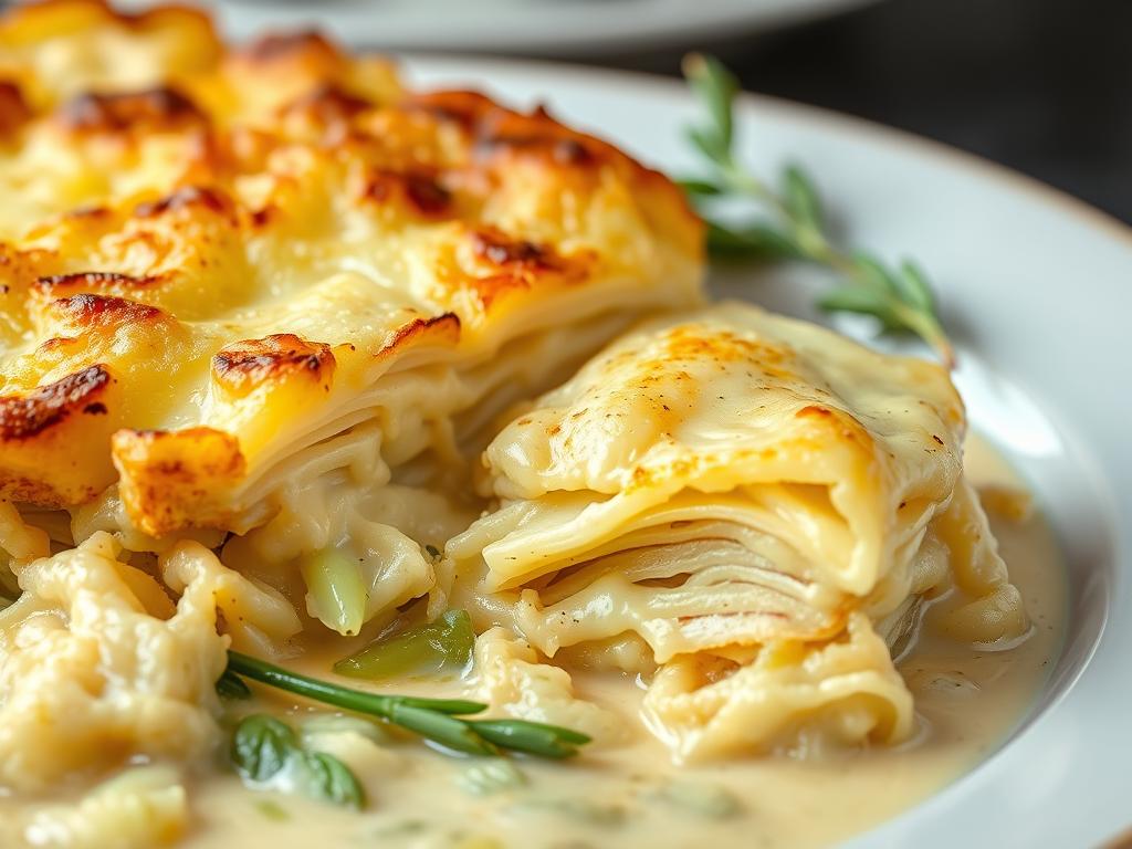 Gratin dauphinois aux poireaux