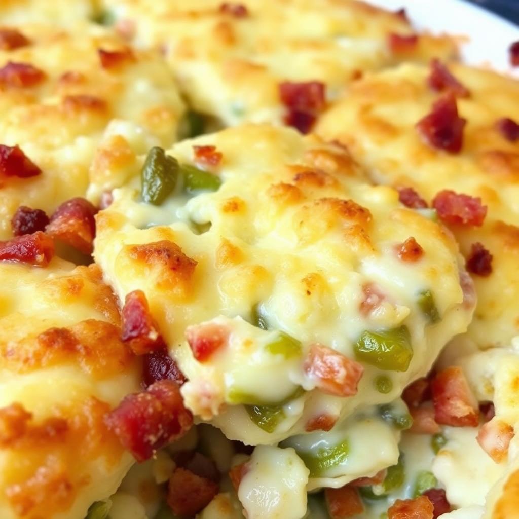 Gratin de crozets aux poireaux et lardons