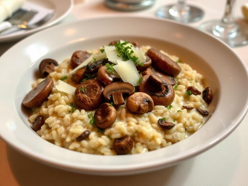 Risotto aux champignons des bois