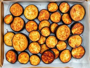 Préparation des aubergines