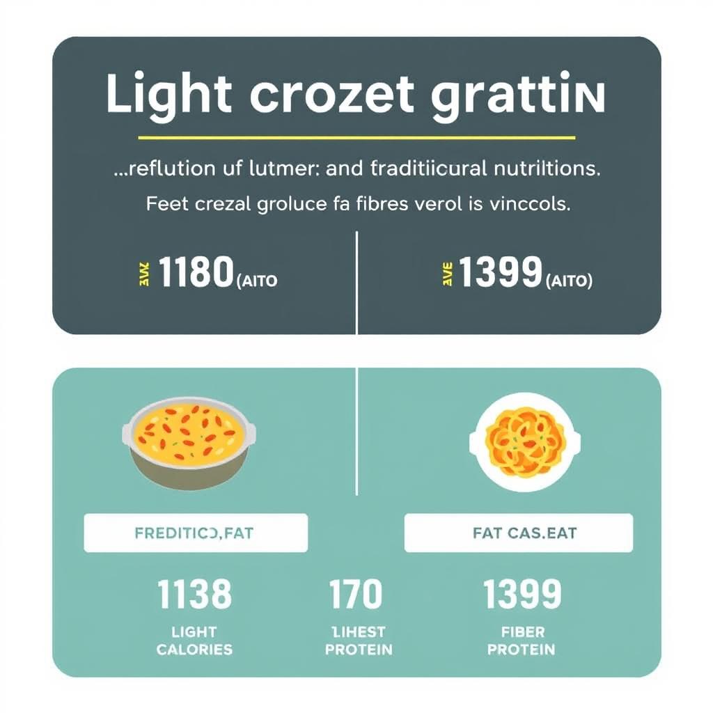 Valeurs nutritionnelles du gratin de crozet léger
