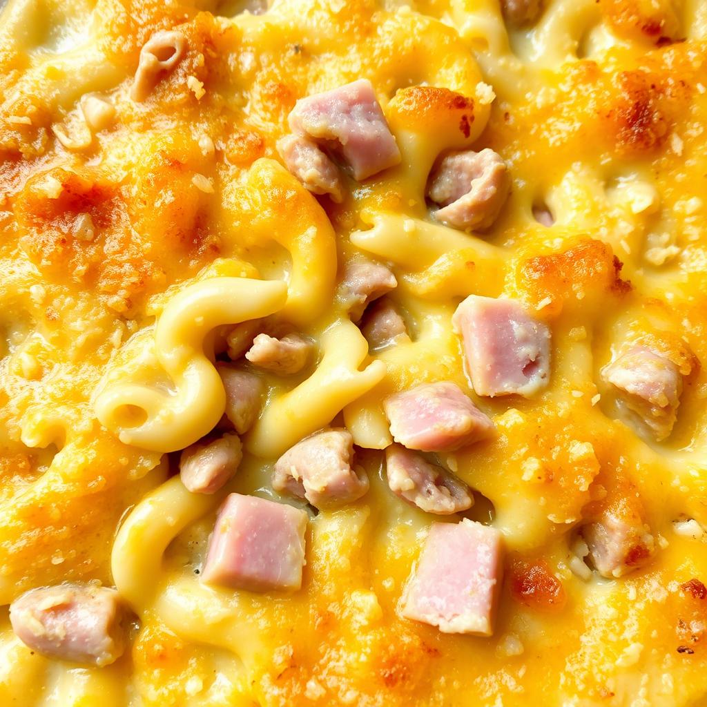 Variation du Gratin de Crozet avec du jambon