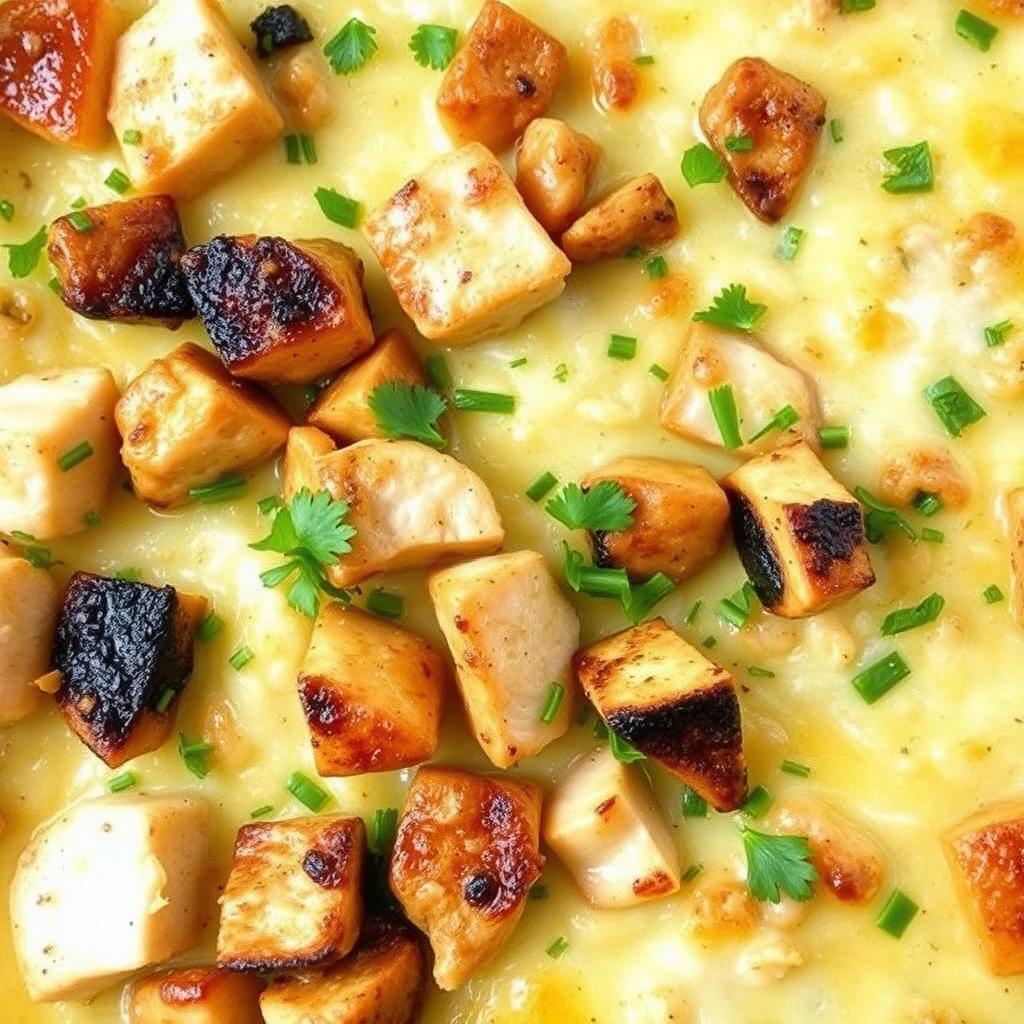 Version protéinée du gratin de crozet léger avec poulet