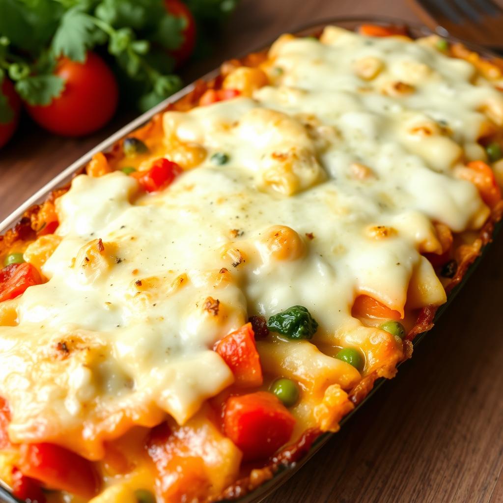 Version végétarienne du gratin de crozet léger