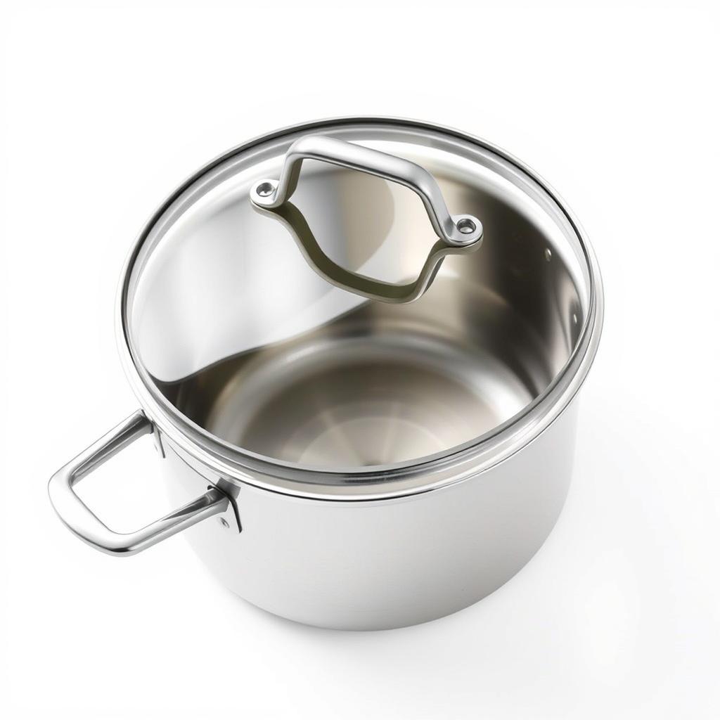 Casserole pour préparer la sauce crémeuse du gratin de gnocchi au poulet