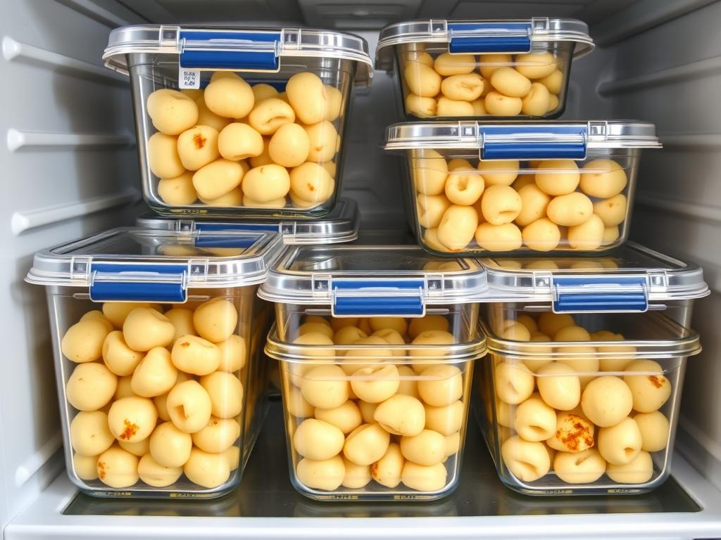 Conservation du gratin de gnocchi en portions