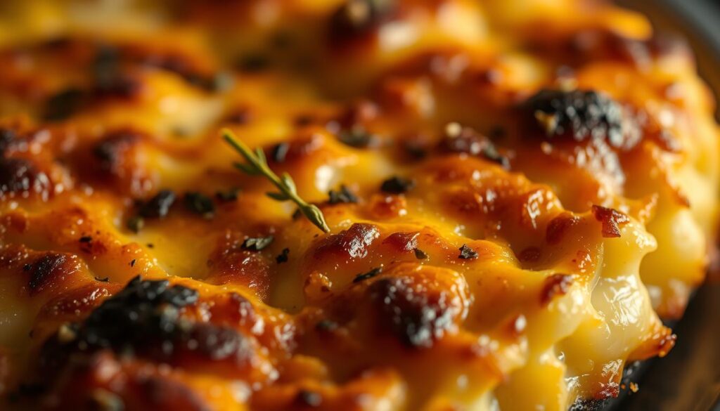 Gratin de gnocchi au fromage avec une dorure parfaite