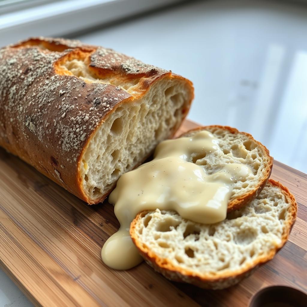 Pain rustique pour accompagner le gratin de gnocchi béchamel