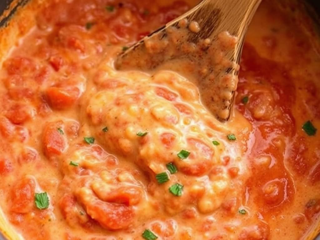 Sauce tomate à la crème pour gratin de gnocchi