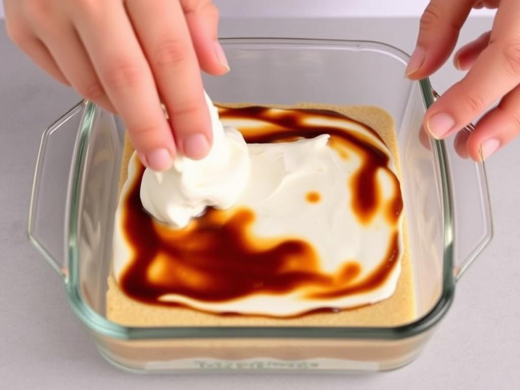 Assemblage des couches de tiramisu facile et rapide