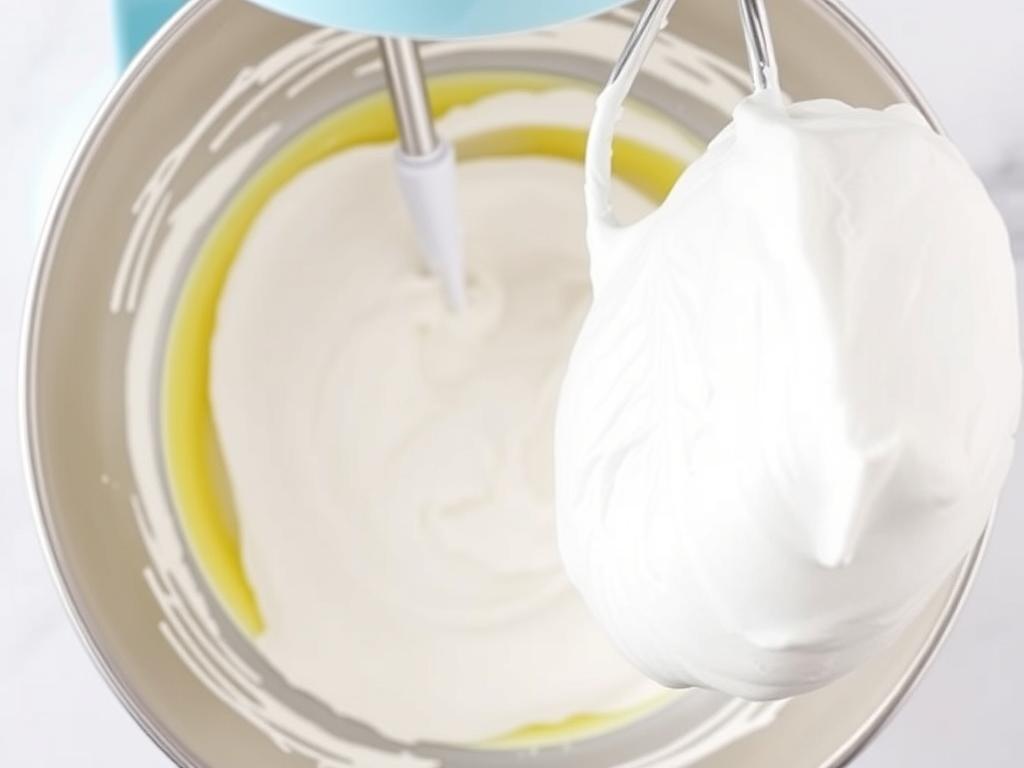 Blancs d'œufs montés en neige ferme