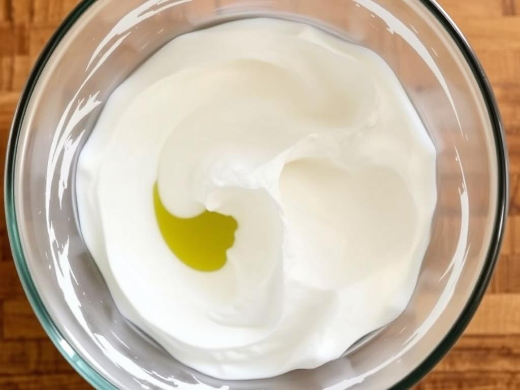 Blancs d'œufs montés en neige pour le tiramisu au nutella et speculoos