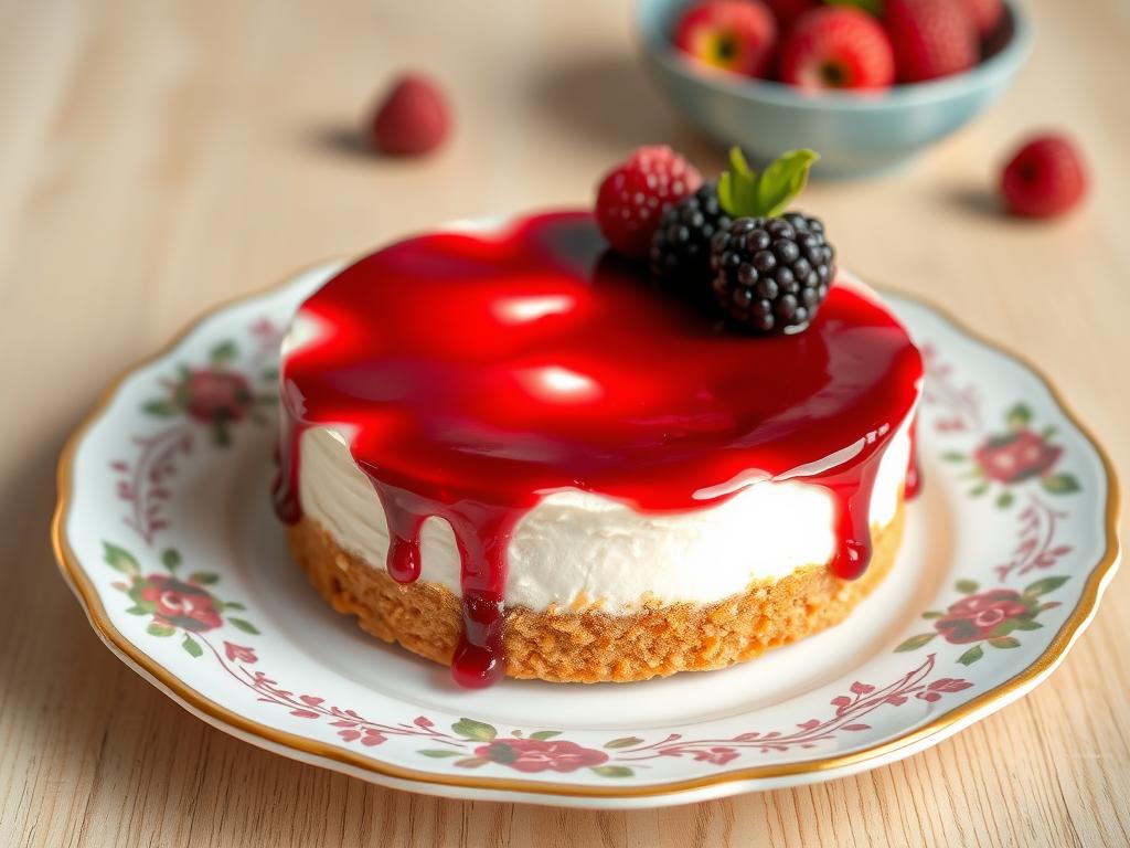 Cheesecake aux fruits rouges sans cuisson