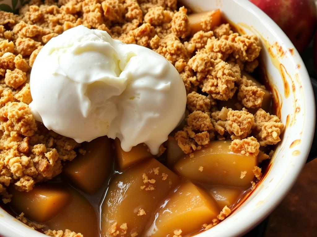 Crumble aux pommes et speculoos