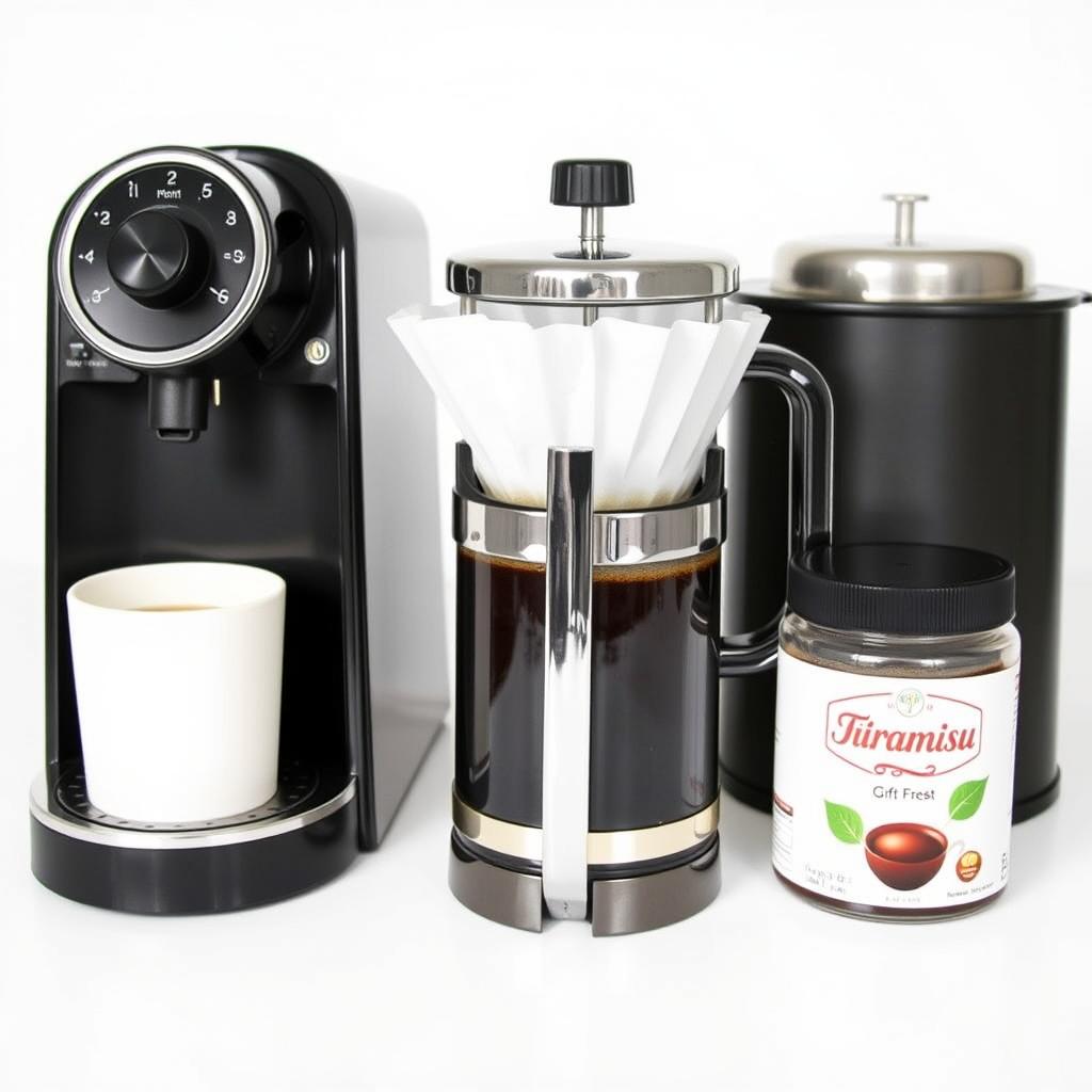 Différentes options de café pour préparer le tiramisu