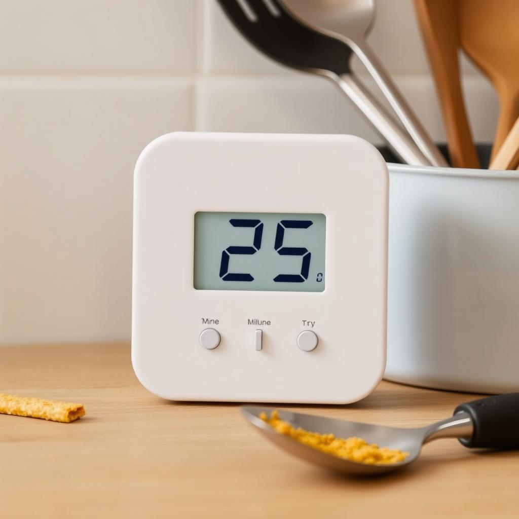 Horloge indiquant 25 minutes de préparation pour le tiramisu speculoos mascarpone