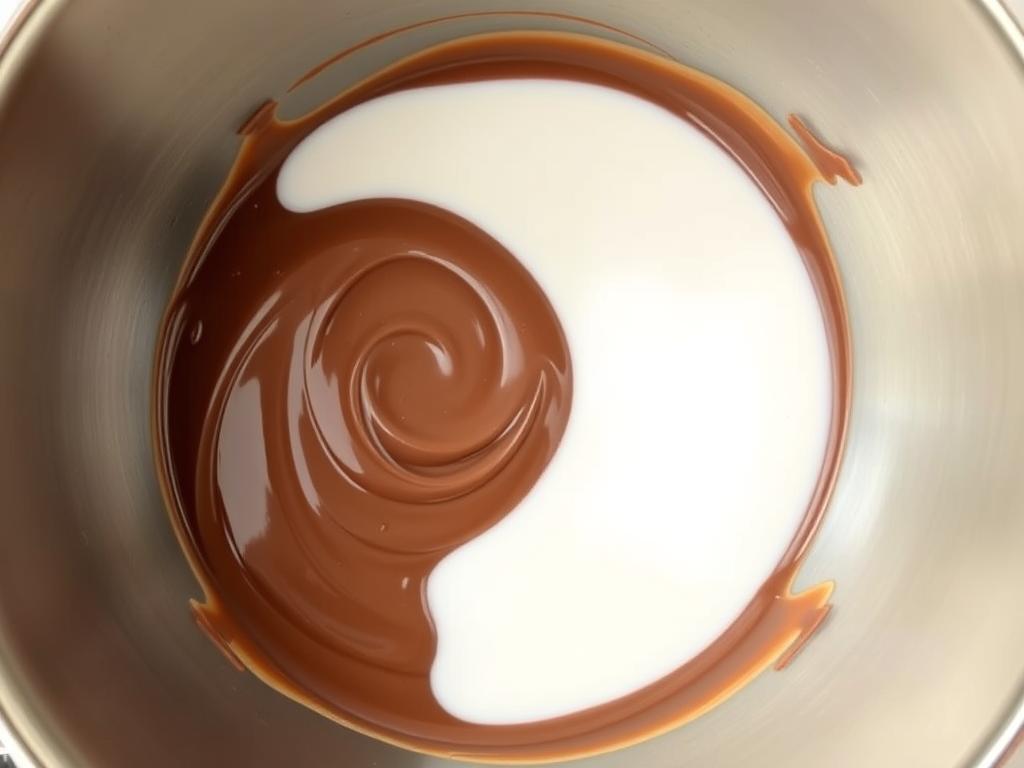 Mélange de nutella et lait pour imbiber les speculoos
