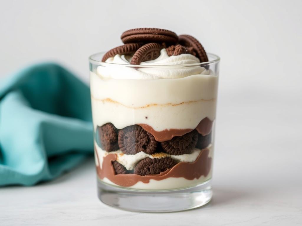 Montage des couches du tiramisu au nutella et speculoos