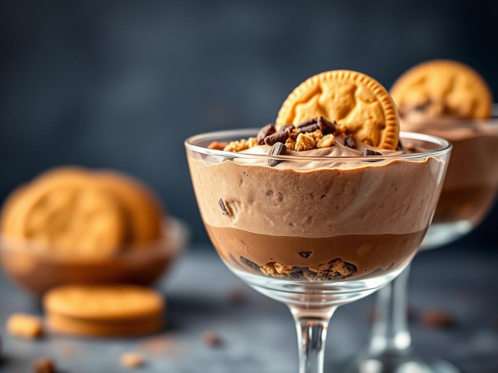 Mousse au chocolat et speculoos