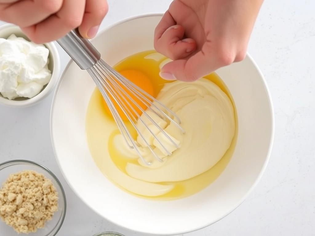 Préparation de la crème au mascarpone pour le tiramisu