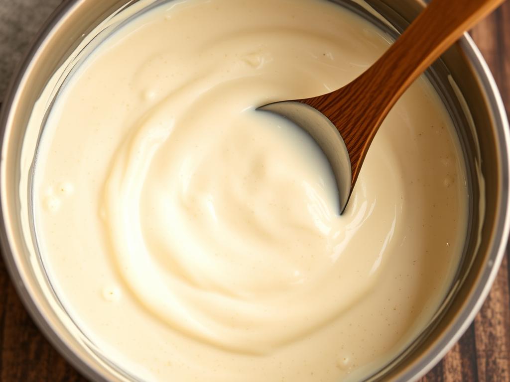 Sauce au fromage de brebis à la texture parfaite et onctueuse