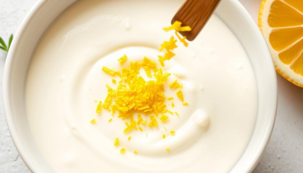 Sauce au fromage de brebis au citron