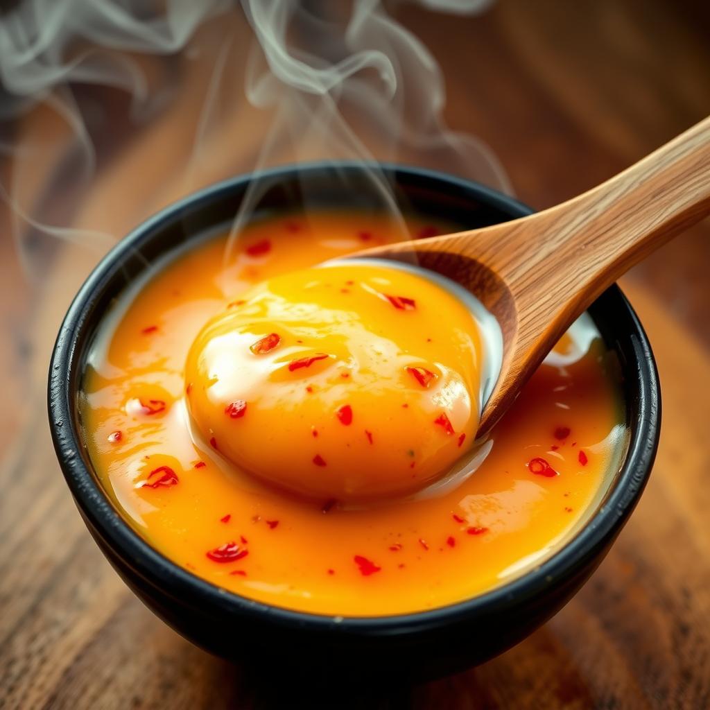 Sauce au fromage râpé épicée