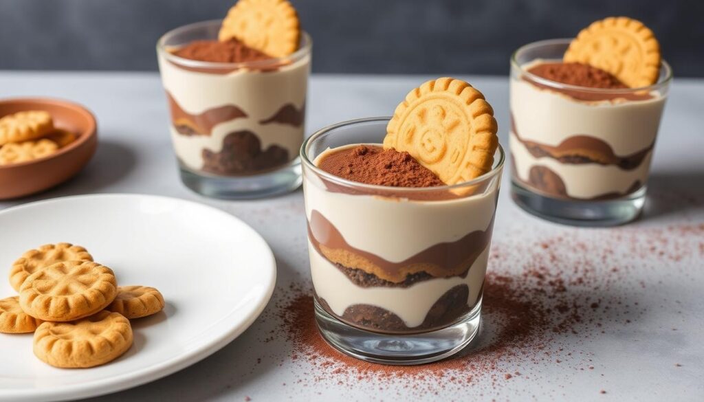 Tiramisu au nutella et speculoos prêt à être dégusté