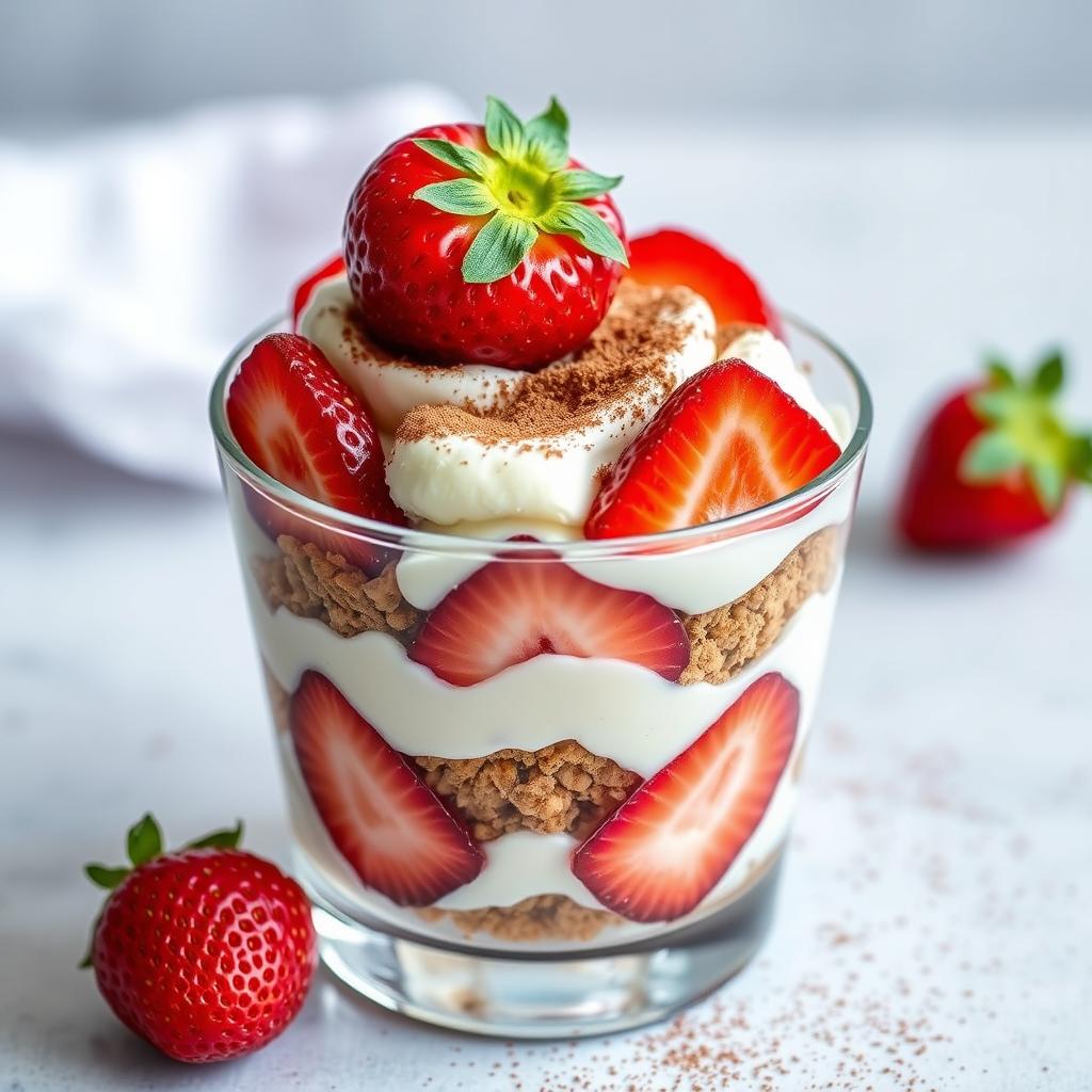 Tiramisu aux fraises et speculoos