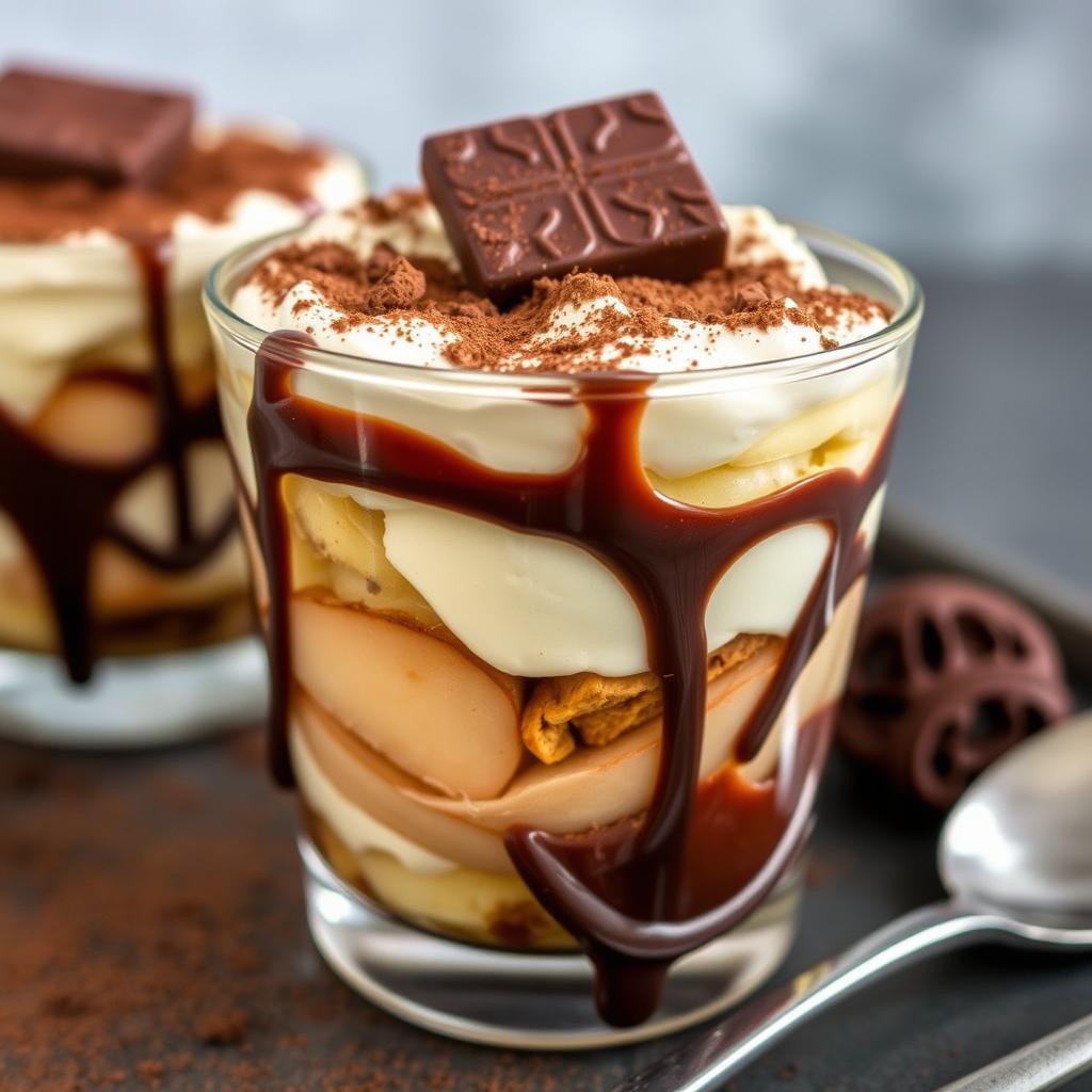 Tiramisu poire speculoos et chocolat