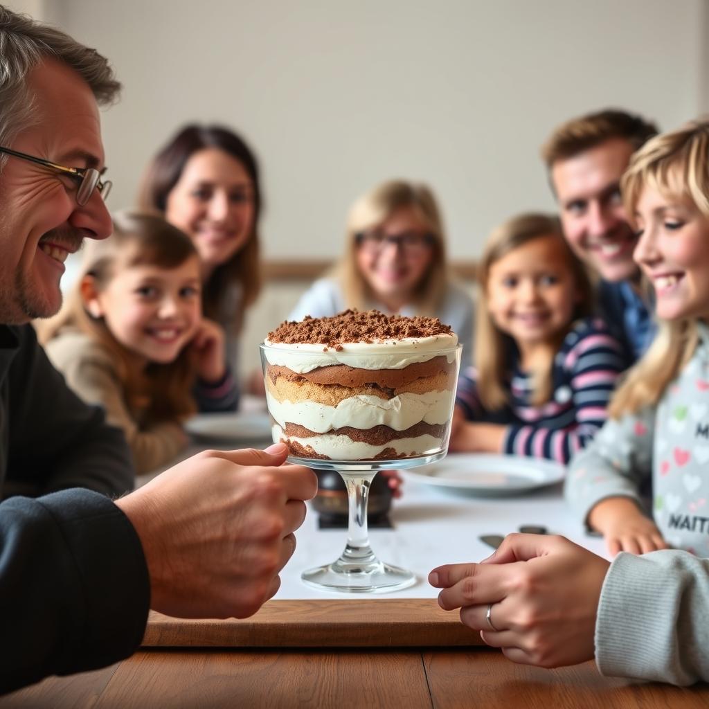 Tiramisu version sans alcool adapté pour toute la famille